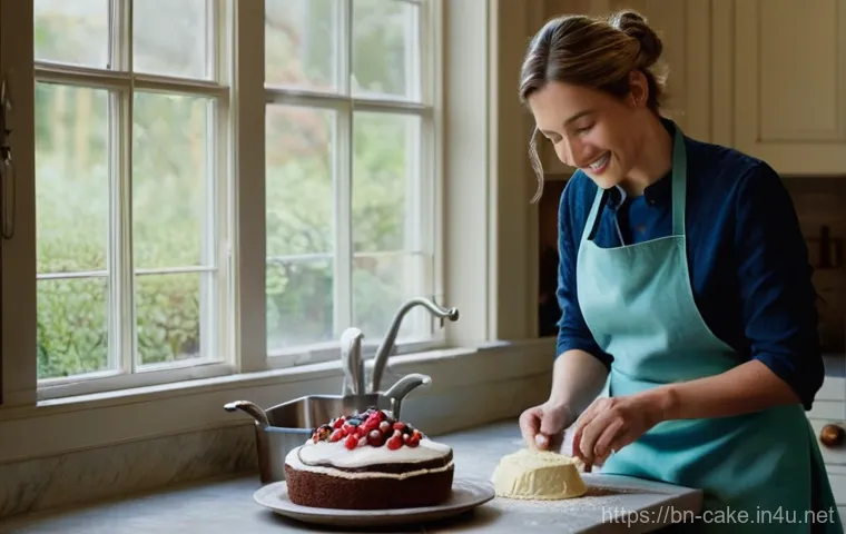 제과 자격증 없이 제과업계에서 성공한 사례 - **The Artisan Home Baker's Passion:**
A cozy and warm indoor scene of a home kitchen, bathed in ...